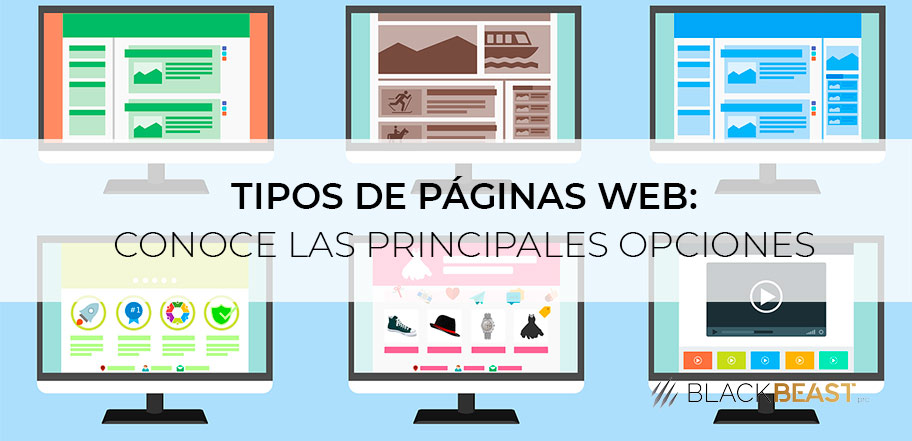 tipos de paginas web portada